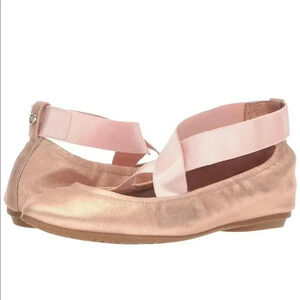 Taryn Rose Powder Metallic Ballet Flat